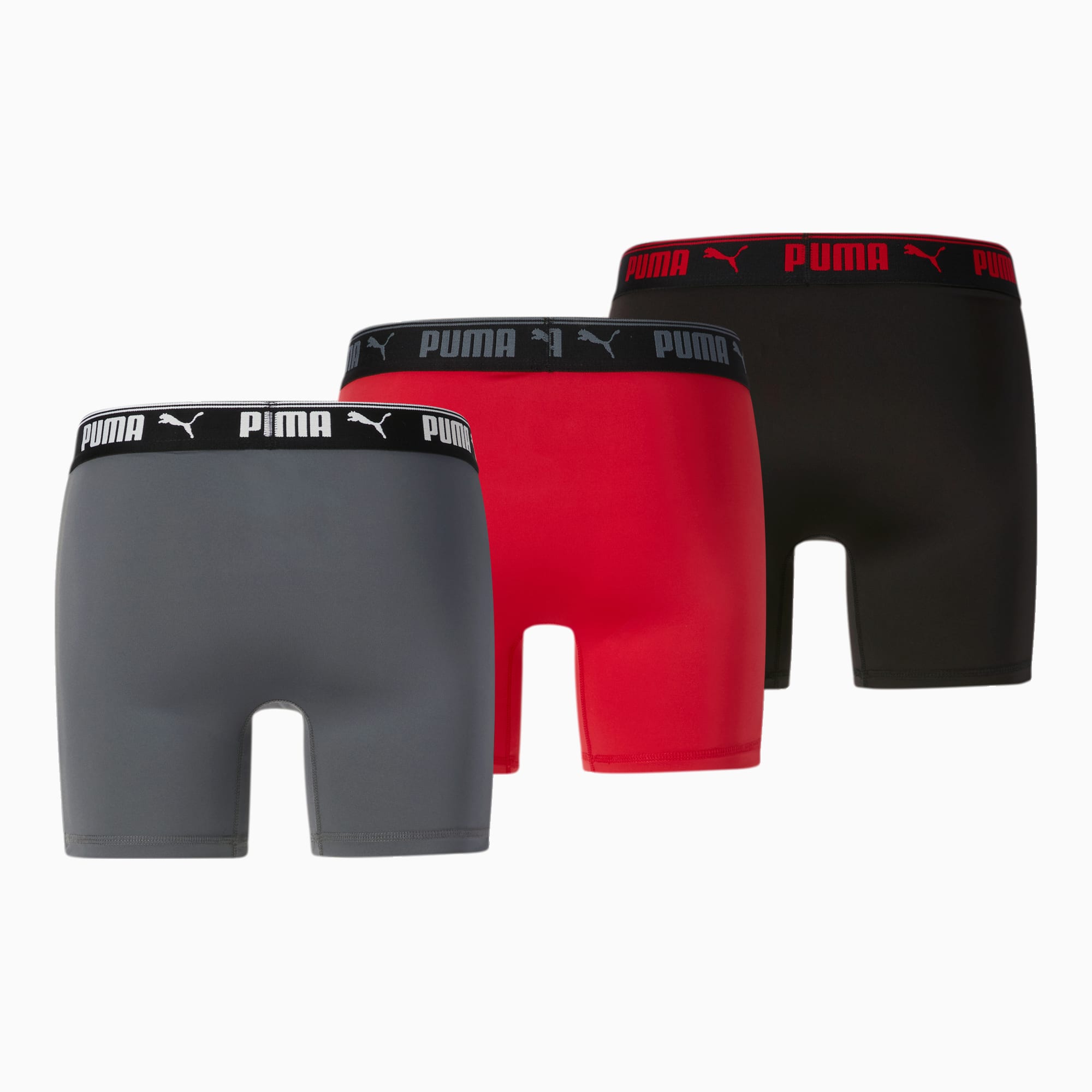 Men's Organic Cotton Boxers Triple Pack in Black/charcoal/grey